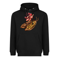 Cacao Beans And Flowers Heavyweight Hoodie | Teevron