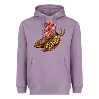 Lavender cacao beans and flowers Heavyweight Hoodie - AdoDesignShop