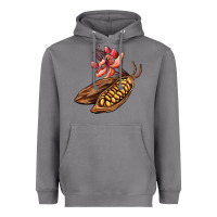 Storm cacao beans and flowers Heavyweight Hoodie - AdoDesignShop