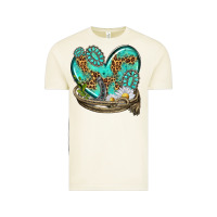 Vintage Arctic turquoise western heart with horseshoe Vintage Tee - texasbilliewilder