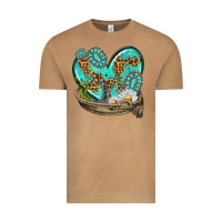 Vintage Camel turquoise western heart with horseshoe Vintage Tee - texasbilliewilder