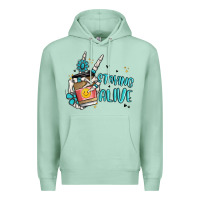 Seafoam staying alive Premium Hoodie - MaliasSmallBusiness