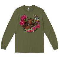 Army Green western serape horseshoe Long Sleeve Tee - RanaPortraitStore