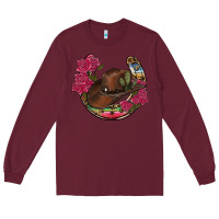 Burgundy western serape horseshoe Long Sleeve Tee - RanaPortraitStore