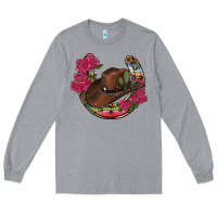 Heather Grey western serape horseshoe Long Sleeve Tee - RanaPortraitStore
