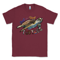 Burgundy just a girl who loves turtles Classic Tee - SublimationCraftShop
