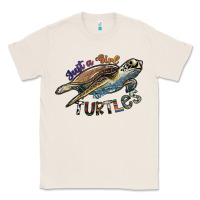 Natural just a girl who loves turtles Classic Tee - SublimationCraftShop