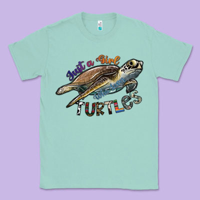 Just A Girl Who Loves Turtles Classic Tee Designed By Sublimationcraftshop