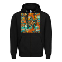 Black western stars seamless pattern Zipper Hoodie - HRA Design Shop