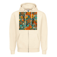 Sandshell western stars seamless pattern Zipper Hoodie - HRA Design Shop