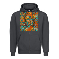 Smoke western stars seamless pattern Zipper Hoodie - HRA Design Shop