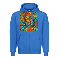 True Royal western stars seamless pattern Zipper Hoodie - HRA Design Shop