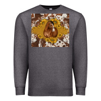 Charcoal Heather horse Premium Sweatshirt - BarkalooDesign