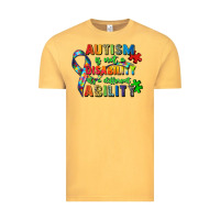 Vintage Mustard autism is not a disability its a different ability Vintage Tee - Zillion Design Studio