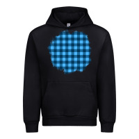 Black Winter Tartan Patch Urban Hoodie - BundleAndBundleShop