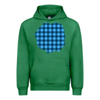 Emerald Winter Tartan Patch Urban Hoodie - BundleAndBundleShop
