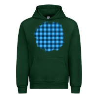 Forest Green Winter Tartan Patch Urban Hoodie - BundleAndBundleShop