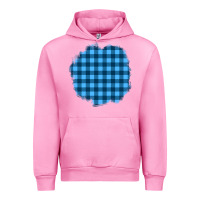 Fuchsia Pink Winter Tartan Patch Urban Hoodie - BundleAndBundleShop