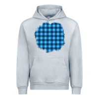 Heather Grey Winter Tartan Patch Urban Hoodie - BundleAndBundleShop