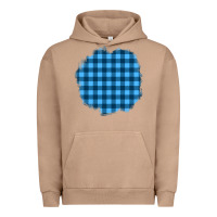 Pigment Burro Winter Tartan Patch Urban Hoodie - BundleAndBundleShop