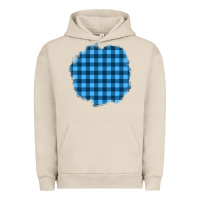 Pigment French Oak Winter Tartan Patch Urban Hoodie - BundleAndBundleShop