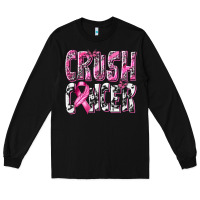 Black Crush Cancer Long Sleeve Tee - texasbilliewilder