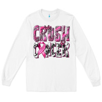 White Crush Cancer Long Sleeve Tee - texasbilliewilder
