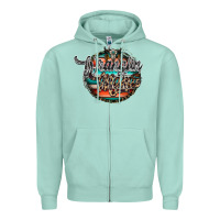 Seafoam wranglinn mama Zipper Hoodie - RacoonDesign