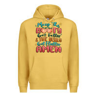 Antique Gold may the booty get fatter & the belly Premium Hoodie - MaliasSmallBusiness