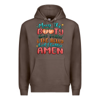 Coffee may the booty get fatter & the belly Premium Hoodie - MaliasSmallBusiness