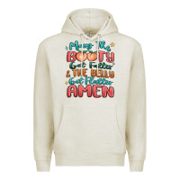 Oatmeal Heather may the booty get fatter & the belly Premium Hoodie - MaliasSmallBusiness