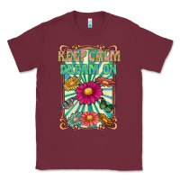 Burgundy keep calm dream on Classic Tee - CowhideDigitalArt