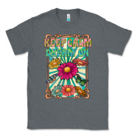 Charcoal Heather keep calm dream on Classic Tee - CowhideDigitalArt