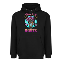 Black blame it all on my roots white Heavyweight Hoodie - JahusDesignShop