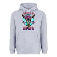 Heather Grey blame it all on my roots white Heavyweight Hoodie - JahusDesignShop