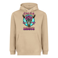 Mushroom blame it all on my roots white Heavyweight Hoodie - JahusDesignShop