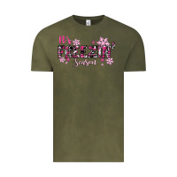 Vintage Olive It's Freezin Season Pink Christmas Vintage Tee - RanaPortraitStore