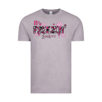 Vintage Zinc It's Freezin Season Pink Christmas Vintage Tee - RanaPortraitStore