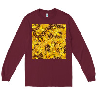 Burgundy Childhood Cancer Butterfly Long Sleeve Tee - texasbilliewilder