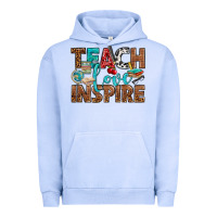 Pigment Grape Ice Teach Love Inspire With Leopard Urban Hoodie - BundleAndBundleShop