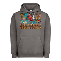 Pigment Tornado Teach Love Inspire With Leopard Urban Hoodie - BundleAndBundleShop