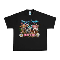 Black Happy Easter Heifers Urban Heavy Tee - RanaPortraitStore