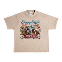 French Oak Happy Easter Heifers Urban Heavy Tee - RanaPortraitStore