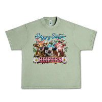 Oil Green Happy Easter Heifers Urban Heavy Tee - RanaPortraitStore