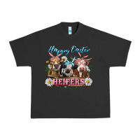Pigment Black Happy Easter Heifers Urban Heavy Tee - RanaPortraitStore
