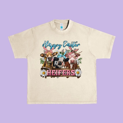 Urban Heavy Tee Happy Easter Heifers