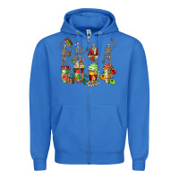 True Royal christmas skeleton coffee cups Zipper Hoodie - FaDigitalArtStudio
