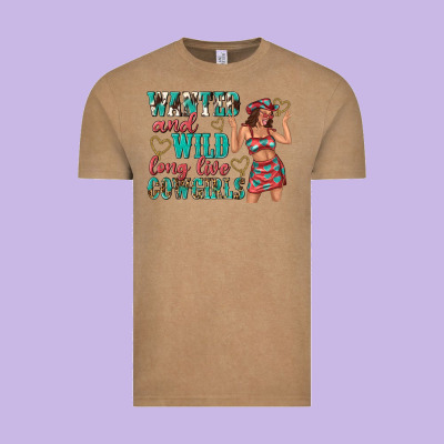 Wanted And Wild Long Live Cowgirls Vintage Tee Designed By Texasbilliewilder