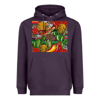 Plum mexican cacti Heavyweight Hoodie - Artiststas