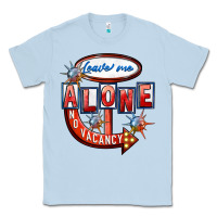 Dusty Blue leave me alone anti valentines day Classic Tee - FaDigitalArtStudio